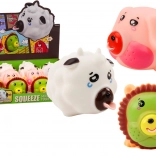 Genunchi de animal Leu Porc Vacă Figurină antistres moale MIX