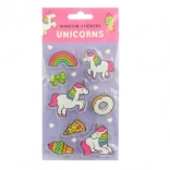 Autocolante transparente reutilizabile pentru fereastră – spațiu, dinozauri și unicorni