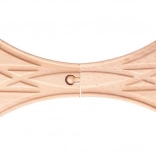 Intersecție feroviară în X pentru căi ferate din lemn