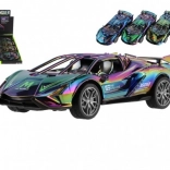 Mașină sport din plastic cu mecanism cu inerție, cu lumini și sunete