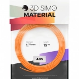 Filament ABS II pentru pixuri 3D și imprimare 3D – set 15 m (portocaliu, negru, alb)