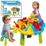 Măsuță Woopie pentru apă și nisip 2‑în‑1 cu scăunel