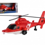 Elicopter de salvare din plastic cu mecanism de întoarcere 22 cm