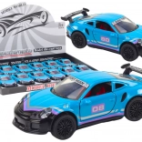 Mașinuță sport metalică 1:32 cu volant – turcoaz