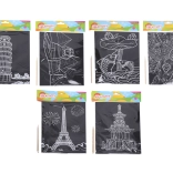 Imagine de zgâriat 26 × 19 cm – mix de motive