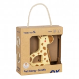 girafă din lemn de tras TOOKY TOY