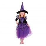 Costum de vrăjitoare violet pentru copii pentru Halloween