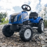 Falk tractor cu pedale New Holland cu remorcă și capotă rabatabilă de la 2 ani