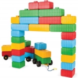 Woopie set de construcție XXL cu brăduț și mașinuță, 43 piese