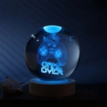 Minge de joc din cristal – lampă LED 10 cm