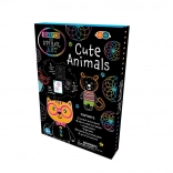 Set de imagini răzuibile și spiralate – animăluțe vesele