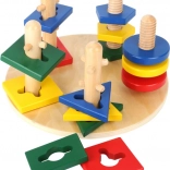 Turn de motricitate din lemn cu forme geometrice SMALL FOOT