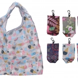 Geanta textilă pliabilă cu carabină