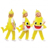 Costum Baby Shark galben pentru copii 3-4 ani