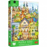 Puzzle premium 1000 piese – miezul nopții la Barcelona