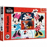 Puzzle 100 piese Amuzanta MINNIE DISNEY de la Trefl