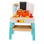 Birou de lucru din lemn pentru copii cu tablă