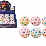 Minge cosmică pentru aruncat și strâns cu proeminențe, albă 7 cm