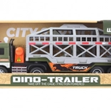 Camion de transport cu dinozauri