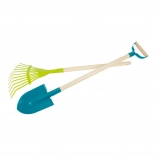 Small Foot set de unelte de grădină pentru copii – lopată și greblă