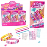 Set DIY de brățări cu pandantive cu litere – 4 brățări ajustabile