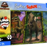 Puzzle XL Super Shape dinozauri JURASSIC WORLD 104 piese