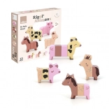 Vilac puzzle magnetic din lemn animale de fermă