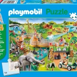 Puzzle SCHMIDT Playmobil Zoo 60 piese cu figurină