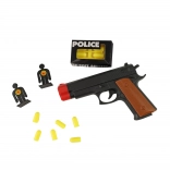 Pistolă de poliție cu ținte și gloanțe moi