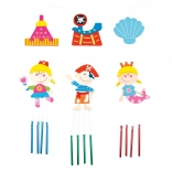 Clopoței decorativi suspendați pentru camera copiilor, set 3 buc