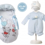 Hăinuță cu sac de iarnă pentru păpușă NEW BORN 43–44 cm