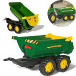 Remorcă pentru copii cu benă basculabilă JOHN DEERE ROLLY TOYS halfpipe
