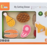 Set din lemn pentru tăiat - carne