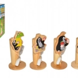 Suport din lemn pentru periuța de dinți Krtek cu floare