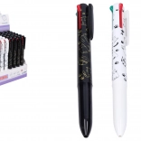 Pix multicolor cu pisică, 4 culori, 0,5 mm