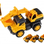 Camion de construcții cu volantă, 13 cm, metal și plastic, 4 tipuri