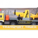 Camion cu avion pe baterii cu lumini și sunete
