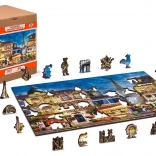 Puzzle de lemn Mic dejun la Paris 2în1 - 75 de piese