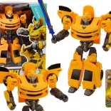 Mașină Robot 2v1 transformând mașină sport galbenă