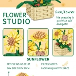 Set de construcție floarea-soarelui 550 piese