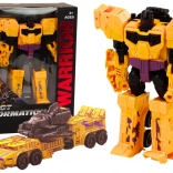 Tanc robotizat transformator 2în1 X-Warrior galben