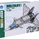 Avion de vânătoare 3‑în‑1 set de construcție