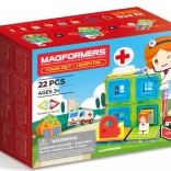 Magformers Oraș: Spital - 22 piese