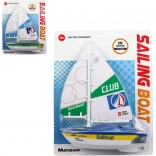 Barcă cu vele din plastic pe baterii