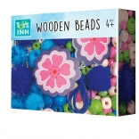 Mărgele din lemn mici albastre – set creativ pentru realizarea bijuteriilor