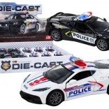 Mașinuța de poliție metalică 1:32 cu tracțiune