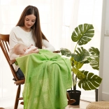 Fașă de muselină din bumbac Tommy Lise Opaline Green