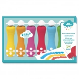 Djeco culori spumoase cu aplicator cu burete pentru copii