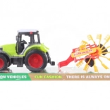 Tractor din plastic cu întorcător de fân pentru copii