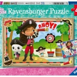 Puzzle 2×24 Căsuța lui Gabi Motan – RAVENSBURGER